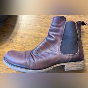 Miz Mooz Brown Leather Ankle Boots